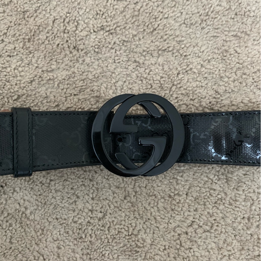 Gucci belt with interlocking G